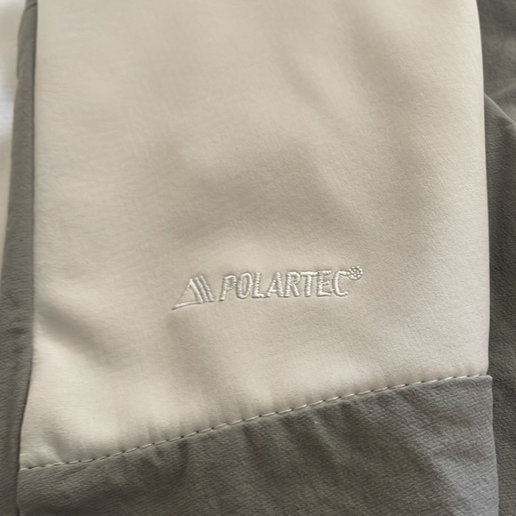 Patagonia Polartec Fleece Lined Softshell Jacket Women's Small Gray Zip Pockets - Picture 13 of 13